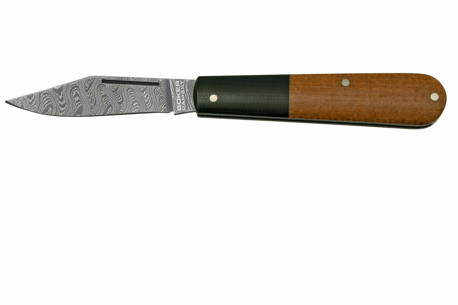 Böker Barlow Integral Brown Burlap Micarta, Damast 110943DAM Taschenmesser 3 Böker Barlow Integral Brown Burlap Micarta, Damast 110943DAM Taschenmesser