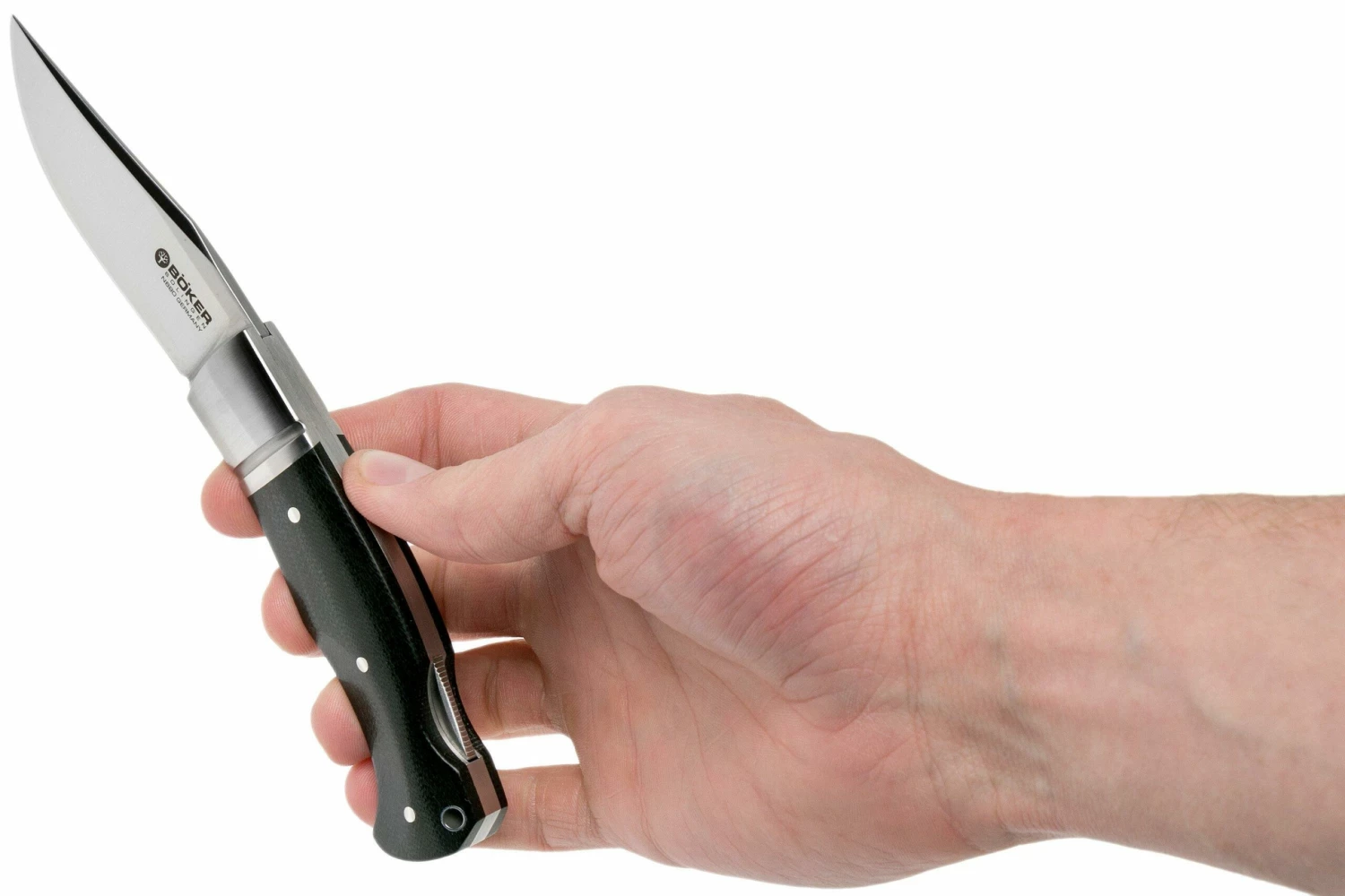 Böker Boxer 111028 Micarta Herrenmesser, Raphael Durand Design 10 Böker Boxer 111028 Micarta Herrenmesser, Raphael Durand Design – Bild 8