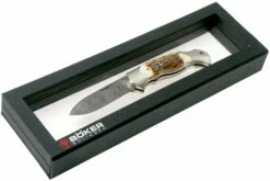 Böker Scout Spearpoint Hirschhorn Damast 112201DAM, Taschenmesser -Messer Verkaufsgeschäft BO112201DAM 08 boker