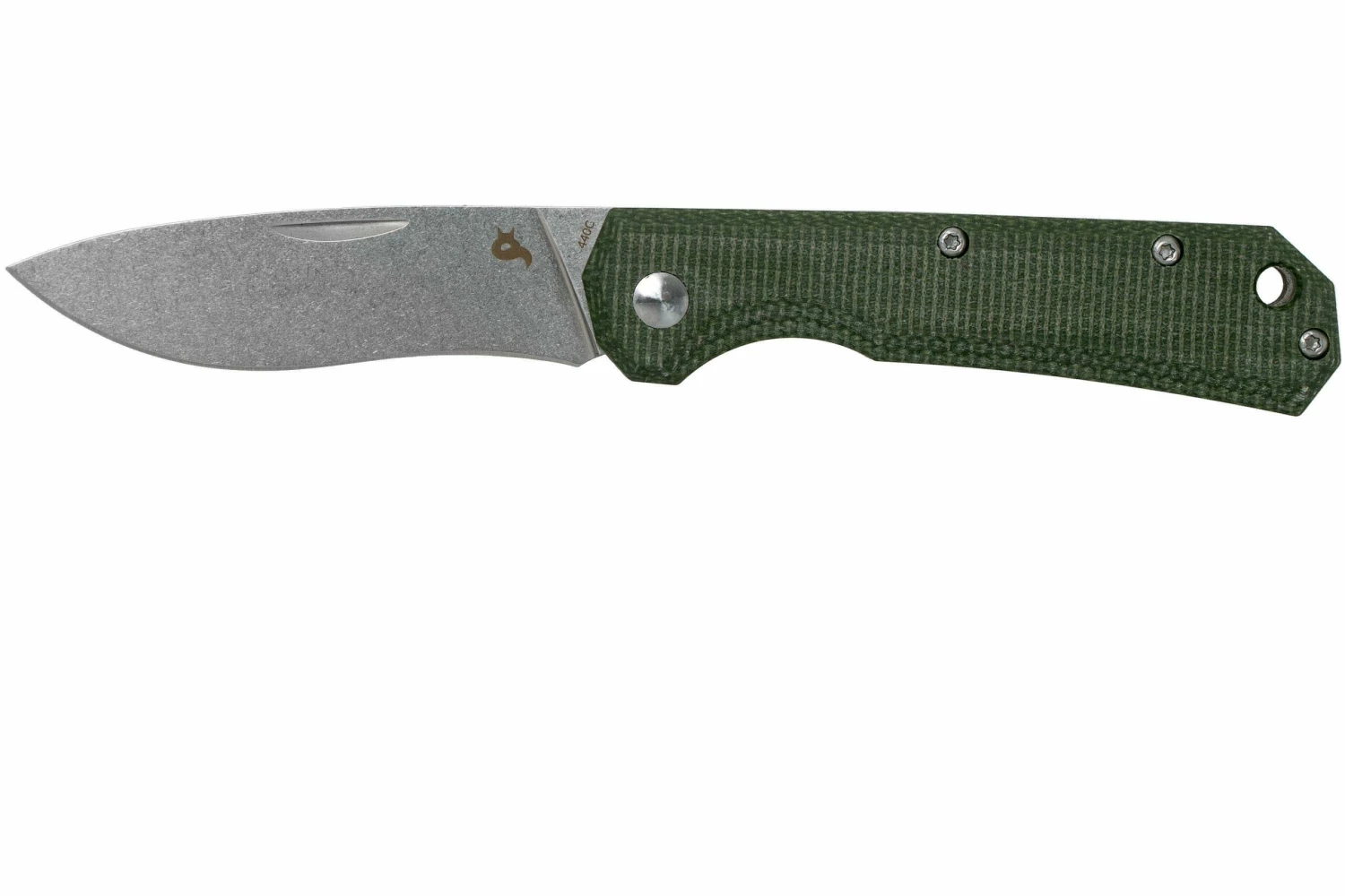Fox Black Fox Ciol Folding Knife BF-748MI Green Micarta Taschenmesser, Denis Simonutti Design 3 Fox Black Fox Ciol Folding Knife BF-748MI Green Micarta Taschenmesser, Denis Simonutti Design