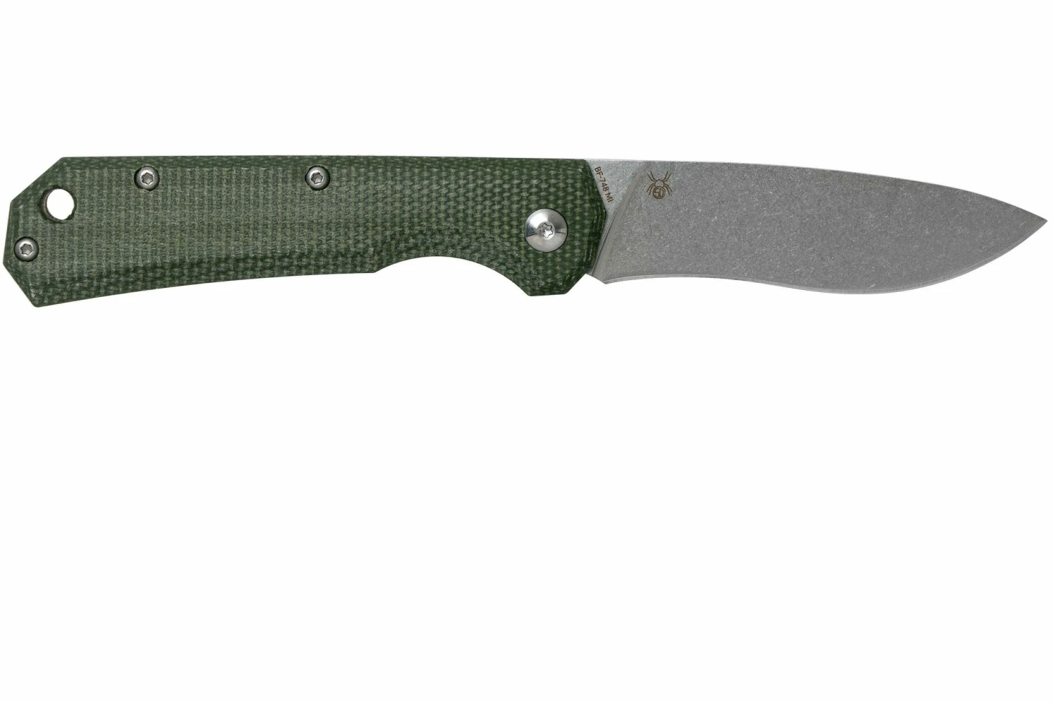 Fox Black Fox Ciol Folding Knife BF-748MI Green Micarta Taschenmesser, Denis Simonutti Design 4 Fox Black Fox Ciol Folding Knife BF-748MI Green Micarta Taschenmesser, Denis Simonutti Design – Bild 2
