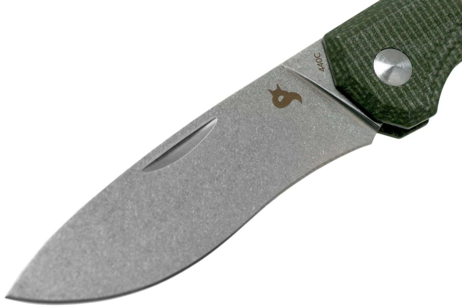 Fox Black Fox Ciol Folding Knife BF-748MI Green Micarta Taschenmesser, Denis Simonutti Design 5 Fox Black Fox Ciol Folding Knife BF-748MI Green Micarta Taschenmesser, Denis Simonutti Design – Bild 3