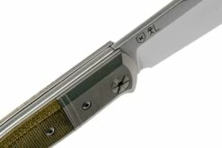 LionSteel Gitano Green Canvas Micarta GT01 CVG Taschenmesser, Gudy Van Poppel Design -Messer Verkaufsgeschäft LI GT01 CVG 06 lionsteel