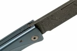 LionSteel Thrill TL-D-BL Damascus, Blaues Titan Integral Slipjoint Taschenmesser -Messer Verkaufsgeschäft LI TL D BL 08 lionsteel