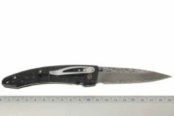 Mcusta Tsuchi Large, Schwarzer Griff / Damastklinge -Messer Verkaufsgeschäft MC114BD 06 mcusta tsuchi zwart aluminium damast mc114bd d6