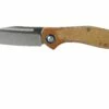 MKM Fara MY01-NC Natural Micarta Taschenmesser, Lucas Burnley Design