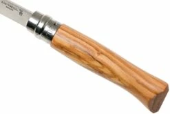 Opinel Taschenmesser No. 8 Luxury Range Mit Lederetui, Olivenholz -Messer Verkaufsgeschäft OP001004 06 opinel v201903