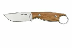 Real Steel Furrier Harpoon Olive Wood 3612W Feststehendes Messer, Ivan Braginets Design