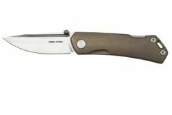 Real Steel Luna Maius Titanium Tan Bronze 7092, Taschenmesser