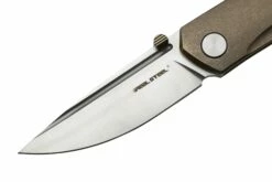 Real Steel Luna Maius Titanium Tan Bronze 7092, Taschenmesser -Messer Verkaufsgeschäft RL7092 03 realsteel