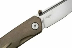 Real Steel Luna Maius Titanium Tan Bronze 7092, Taschenmesser -Messer Verkaufsgeschäft RL7092 05 realsteel