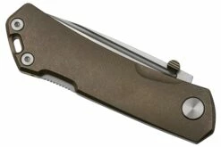 Real Steel Luna Maius Titanium Tan Bronze 7092, Taschenmesser -Messer Verkaufsgeschäft RL7092 06 realsteel
