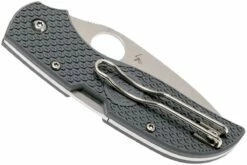 Spyderco Chaparral FRN C152PGY Taschenmesser, Grau -Messer Verkaufsgeschäft SPC152PGY 04 spyderco spc152pgy 04