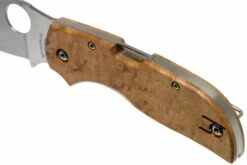 Spyderco Chaparral Birdseye Maple Wood C152WDP Taschenmesser -Messer Verkaufsgeschäft SPC152WDP 07 spyderco