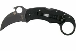 Spyderco Karahawk C170GBBK, Schwarzes Karambit Taschenmesser