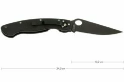 Spyderco Military Black C36GPBK Taschenmesser, Schwarz