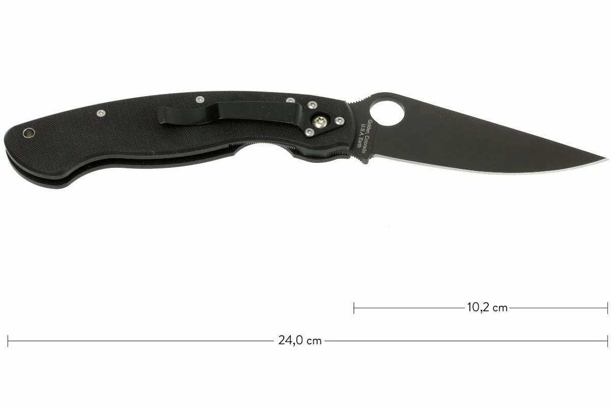 Spyderco Military Black C36GPBK Taschenmesser, Schwarz 3 Spyderco Military Black C36GPBK Taschenmesser, Schwarz