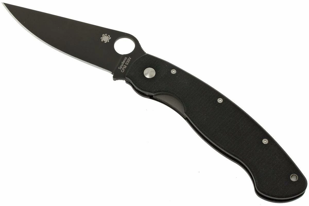 Spyderco Military Black C36GPBK Taschenmesser, Schwarz 4 Spyderco Military Black C36GPBK Taschenmesser, Schwarz – Bild 2