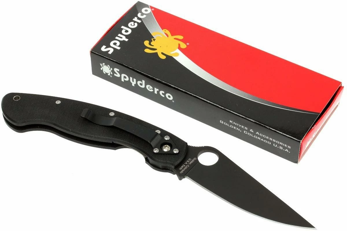 Spyderco Military Black C36GPBK Taschenmesser, Schwarz 10 Spyderco Military Black C36GPBK Taschenmesser, Schwarz – Bild 8