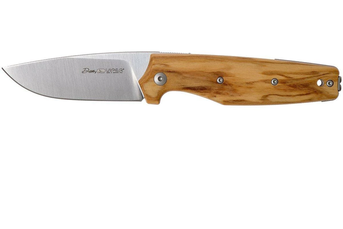 Viper Dan 1 V5928UL Olivenholz, N690, Drop-Point-Klinge 3 Viper Dan 1 V5928UL Olivenholz, N690, Drop-Point-Klinge