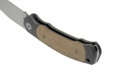 Viper Twin, V6002CN, Satin M390, Natural Canvas Micarta Taschenmesser, Fabrizio Silvestrelli Design -Messer Verkaufsgeschäft VPV6002CN 04 viper