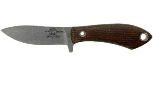 White River Knives Sendero Pack Jagdmesser Natural Burlap Micarta, Jerry Fisk Design -Messer Verkaufsgeschäft WRJF PAC BNA 01 white river knives