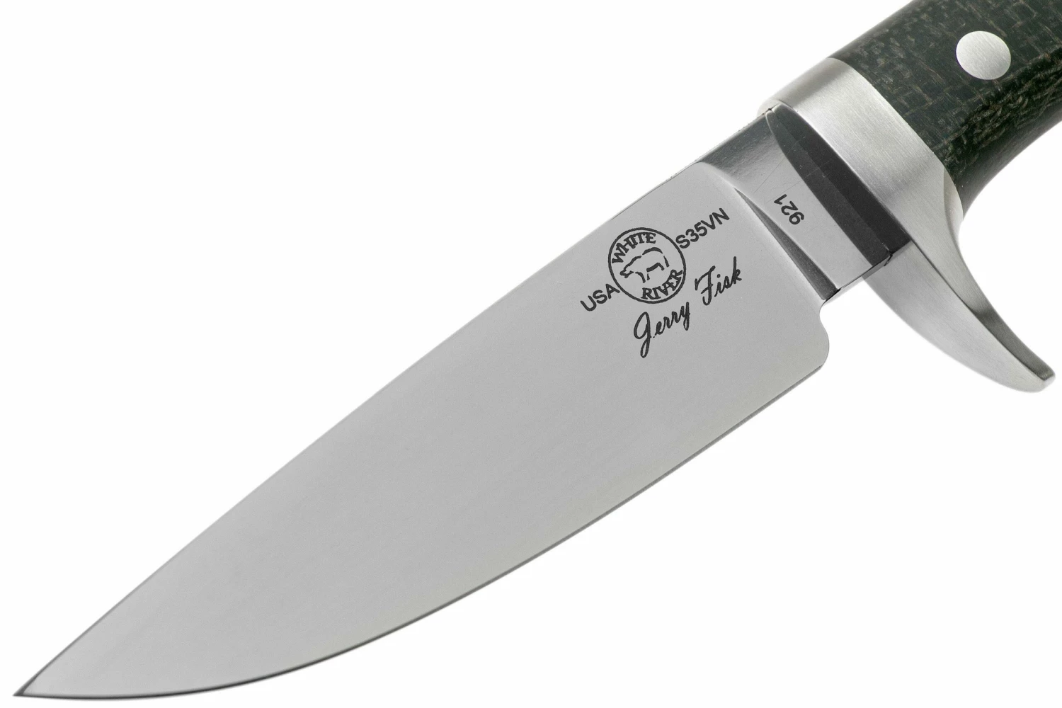 White River Knives Sendero Classic Jagdmesser Black Burlap Micarta, Jerry Fisk Design 5 White River Knives Sendero Classic Jagdmesser Black Burlap Micarta, Jerry Fisk Design – Bild 3
