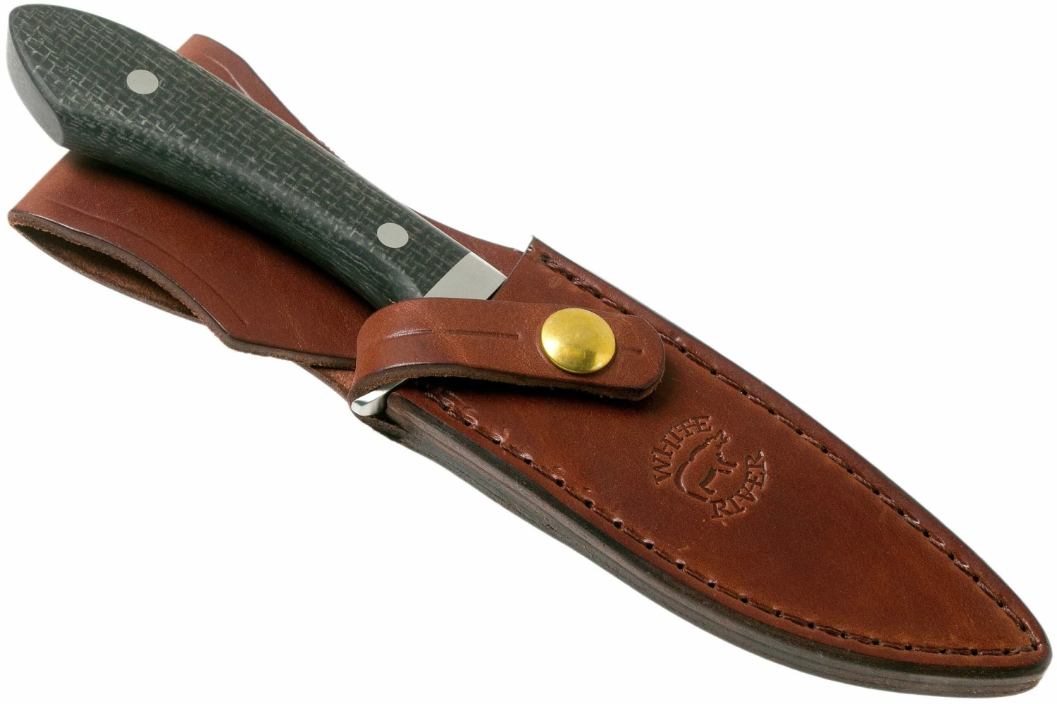 White River Knives Sendero Classic Jagdmesser Black Burlap Micarta, Jerry Fisk Design 8 White River Knives Sendero Classic Jagdmesser Black Burlap Micarta, Jerry Fisk Design – Bild 6